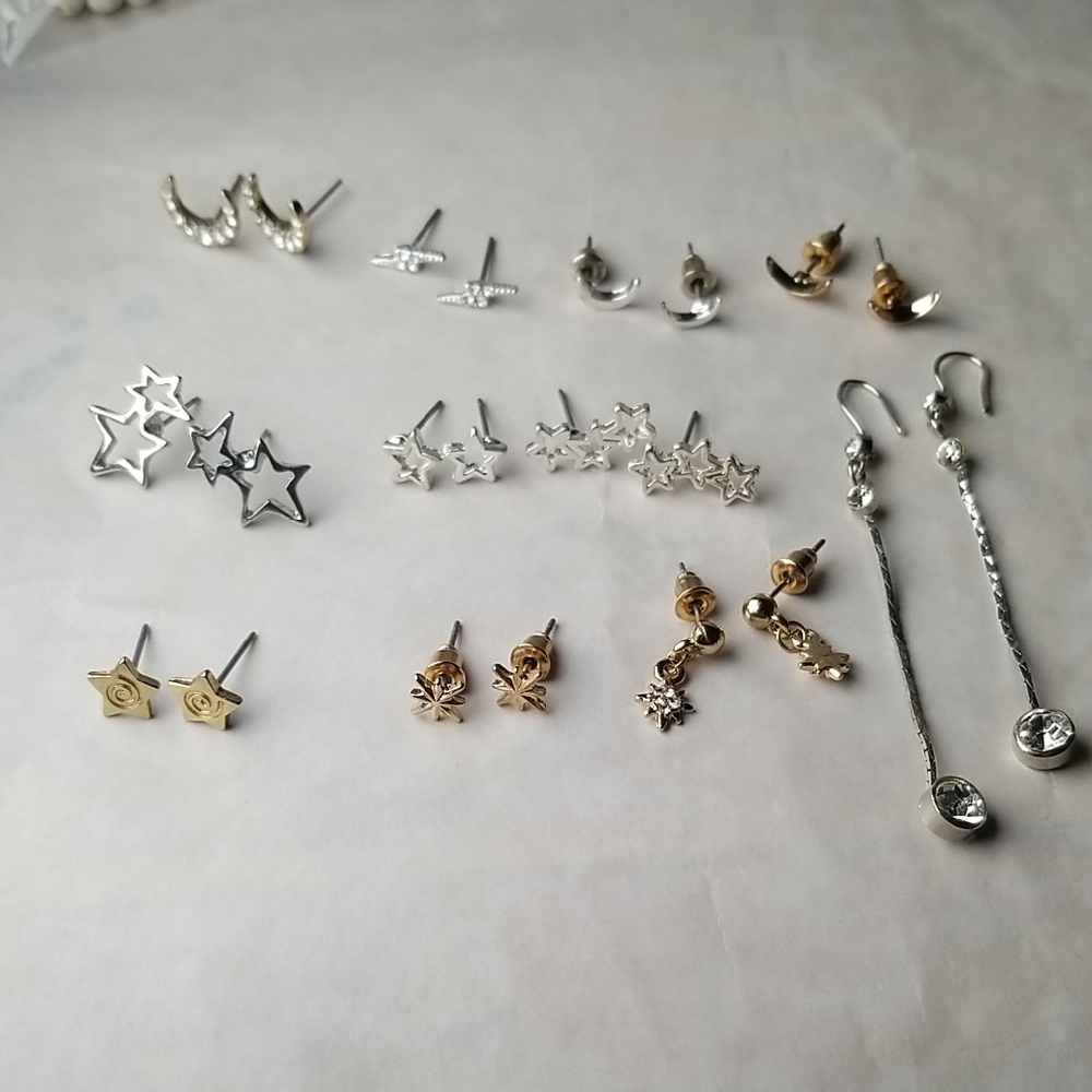 Set Of Constellation Stud Earrings